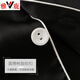Yalu 2024 Paar Pyjamas für Frauen im Frühlings- und Herbsteiseneis Seiden Langarm Dünne Imitation Seiden Heimkleidung für Frühlings- und Sommer -Männer Schwarz -Weiß Lake Blue 6630# Men Mdf L.