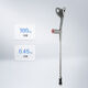 
Fish Leap Old Man Crutch Young Man Ankle Fractured Elbow Crutch Anti-Slip Crutch Young Man Crutch Walker Walker YU823 YU838 (Aluminum Alloy Foldable)