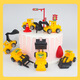 Kindertechnik Car Model Car Set Simulation Mini Bagger Desktop Orament Car Model Street Stall -Lieferungen [Heißverkauf] Zufällige Ingenieurauto eins