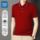 真维斯（Jeanswest）短袖POLO衫夏季纯色绣标上衣服polo衬衫上衣服polo衬短袖上衣 白色698 L （建议100-115斤）