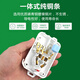 龙运达大功率10转16A空调微波炉电磁炉洗衣机专用插排插座接线板延长线 蓝白色不带开关带线全长1.8米