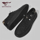 Seven Wolf Herrenschuhe Sommer-Leinwandschuhe Herrenschuhe Männer vielseitige Brettschuhe Herren einbeinige Pedal W8133490429 Black 40