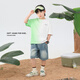 Zuoxi Boys Shorts Jeans infantiles 2025 Nuevo estilo Mid-Large Summer de verano Pantalones de cinco puntos Color 130