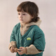 Bali Piglet Children's Cotton Clothes Winter 2024 New Boys' Cotton Clothes Fake Two-Piece Hooded Cotton Jacket Baby Girl Autumn and Winter Padded Jacket Pomelo Yellow 100 cm