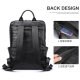 Mochila de malunte para hombres de vaca real para hombres sencillo gran capacidad comercial casual bolsa de computador