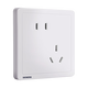 SIEMENS Zhidian series elegant white switch socket panel power wall socket household wall concealed type 86 oblique five-hole socket