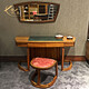 Deqin Contact customer service to get the factory price Kunzhi Ebony Wood Dressing Table Full Solid Wood Dressing Table Dressing Stool Dressing Table Stool Genuine Leather Combination Italian Post-Modern High-end Luxurious Bedroom Furniture African Zebra Wood 160*60*77cm Dressing Table
