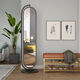 Baiyuda Nordic light luxury dressing mirror floor-standing full-body mirror Internet celebrity ins rotating fitting mirror home bedroom multi-function mirror with storage hook [Light luxury gold] white marble