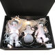 Baiyuan Astronaut Ornamente Süßes Modell kleiner Raumleute Home Wohnzimmer Desktop Dekoration Ornamente Geburtstagsgeschenkset Golden