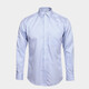 MAILYARD/MelYar long-sleeved shirt pure cotton business slim-fit men's blue and white striped non-iron shirt 722 blue and white stripes S/39S