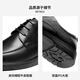 Aokang cowhide lace-up comfortable business commuting formal men's leather shoes black size 42