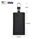 Sept Wolf Key Sac Men de la taille de la taille pour hommes Keychain véritable cuir de grande capacité Pure Couche de vache de vache pour hommes Couvrette clé Ménage First Couche Soft Cow Hide (un nouveau modèle est disponible)
