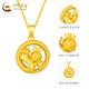 China Gold (CHINA GOLD) Snake Pan Rabbit Gold Pendant Pure Gold Zodiac Snake Necklace Zodiac Snake Necklace Zodiac Year Gold Snake Year Female Commemorative Wedding Gift for Girlfriend Melon Seed Buckle Snake Pan Rabbit Pendant About 2.4g Free Silver Chain