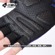 Lampada Bicycle Half Finger Gloves Cycling Gloves Short Finger Spring and Summer Lightweight Perspiration Equipment for Men and Women Black M