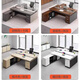 GEZHIMU desk double seat face-to-face simple modern manager room boss desk and chair combination financial staff desk supervisor table 1.4 meters double seat
