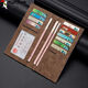 Woodpecker (Tucano) Luxury Luxury Simple Men's Men's Young Men's Japane's Toile Long Men's Thin Niche Wallet Men's Money Retro Black