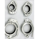 
Aluminum alloy hoop EN14420-3 snap-fitting tower joint shield machine copper head aluminum horse clamp two-half buckle tube clamp DN251 inch aluminum tube clamp DN25*6