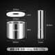 Shili 316 stainless steel garlic pounder medicine grinder stone mortar mashing jar mortar garlic mortar 316 stainless steel straight 10CM garlic pounder bottom