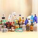 Fast.king Convenience Store Bartending Set Whiskey Wodka Wein Kleinweinversion Nachtmarkt Stall Mini Wein kleine Flaschen Wein Großhandel Viagra Likör + Red Bull + Auxiliary Materials