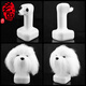 Black Bird Pet Professional Beauty Simulation Fake Hair Model Teddy Ram VIP Head Model Fake Dog Model Skeleton Practice Special Teddy Head Fake Hair (model not included)
