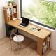 OSTRADAN solid wood computer desk pine wood bookcase table with storage wall bookshelf home integrated log student double table customized photo shoot