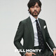FULL MONTY Italian imported VBC suit men's neo-retro single-breasted light business slim suit suit olive green 6407 46