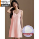 
Modal pure cotton vest nightgown for women with breast pads integrated summer thin sleeveless suspender pajamas anti-convex dot home AM-11976 175(XXL)