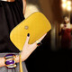 Sephren 2024 Korean new genuine leather handbag female temperament yellow wealth large capacity coupon wallet soft cowhide bag lemon yellow