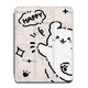胜埃适用华为matepad11线条小狗SE简约m6荣耀v8x8/v7v6/c5潮11英寸pro电脑m5青春版3畅享平板保护壳套 Z11964线条小狗/书本式/笔槽壳 荣耀平板8(12寸)