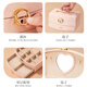 欣格儿童发饰礼盒玩具女孩生日礼物发夹首饰梳妆打扮收纳奶咖生日礼物