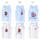 Disney Boys Marvel Vest Pure Cotton Inner Children's Baby Summer Undershirt Bottoming Underwear Little Boy T-Shirt M96108 White + Blue 120cm Suitable for 115-125
