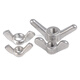 Jinggong 304 stainless steel claw nut, butterfly nut, butterfly hand nut, Yuanbao nut M6 (Yuanbao/5 pieces)