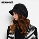 Kenmont sheep wool beret women's autumn and winter fashion sequined versatile painter's hat with small velvet to keep warm km-5230