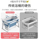 Nocolliny Baby Badewanne faltbar Schwimmeimer Baby Badewanne Kinder Badewanne Haus können sitzen und sich badewannen lassen [SF Express-Lieferung] Single Eimer Blau