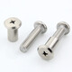 Haodong nickel-plated large flat head cross locking screws and knocking plywood nuts furniture combination connection sub-native nail bolts M6M8 6*35 screws with 8*12*M6 female-5 sets