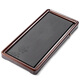 Gold inlaid jade rosewood tea tray saucer ebony stone household solid wood tea table drainage tea set Panhuali Fugui