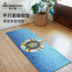 NiceGood foldable thin yoga mat for women, suede non-slip sweat-absorbent yoga towel, natural rubber fitness mat for men, lengthened and widened, Ocean Flower 1830*680*1.5mm