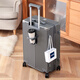 DULA high-looking multifunctional suitcase with cup holder for men and women trolley suitcase password box starry sky gray 24 inches