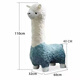 Restez mignon alpaca Mount Doll Tabinet Poupée d'animaux avec roues GRANDS ADULT PLUSH TOUEUR ANNIVERSAIRE DES FEMMES MIGLE PINK DETACKABLE 1.12M