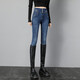 Ankadan-Jeans für Frauen mit kleinen Füßen und Bleistifthosen im Frühling und Herbst Neue Stil der neuen langen Hose von Slim und Slim High Taille, die vielseitige Frauen mit langen Long-Hose 9721 9721 dunkelblaue Hose Lint-Free 31 [130-135jin [Jin gleich 0,5 kg]]
