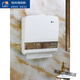 Hand wipe tissue box wall-mounted straw paper box toilet hand wipe card box without hole drilling hand wipe card box hotel toilet toilet wall-mounted draw card box kitchen commercial plastic tissue rack 702C transparent blue hole drilling model