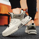 
Mountain Flower Creek [optional with velvet] Men's shoes for autumn and winter new cotton shoes for sports and casual running thick soles versatile dad's trendy shoes Rice brown [regular version]-2601 39