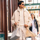 
Mr. Cloth zipper half high collar thickened cotton spring and autumn sweatshirt men's new long-sleeved T-shirt European and American style BT12176 Ivory white L (175)
