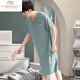 Zhulu Summer Modal Nighthawn Herren Dünn integriert 200 Jin [Jin entspricht 0,5 kg] kann einen langen Stil von Long Herren und Fett plus großer Nachthemd -Männer -Anus 844 Black XL tragen, das für 130+160 Jin geeignet ist [Jin gleich 0,5 kg]