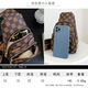 North bag fashion small bag new versatile playful and cute shoulder messenger bag casual chest bag birthday gift to girlfriend coffee color