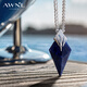 AWNL Poseidon Trident Necklace Men's Pendant Niche Light Luxury Fashion Jewelry as a Birthday Gift for Boyfriend Trident Necklace Titanium Steel Chain 55CM
