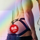 Basse taille gay masculin string respirant creux et doubles seins doubles ulants de couleur convexes de couleur de couleur de couleur sexy.