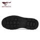 Septwolves men's shoes winter 2025 new business casual shoes men's thick-soled wear-resistant work shoes retro trendy casual leather shoes for men black 40