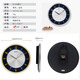 SEIKOseiko Japanese Seiko Clock Fashionable simple clock metal clock face 12-inch living room hanging watch wall clock Gold 753AG