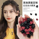 Princess Xiang Mini Clip Headdress Side Hairpin Princess Hair Side Clip Small Clip with Bangs Shredded Black Hairpin Frosted Clip Black and Red Mixed Pack 2O Pack